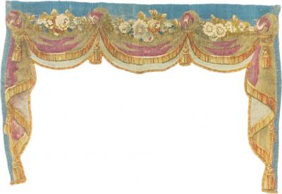 Antique Tapestry One of pair 3 7 x 5 2 