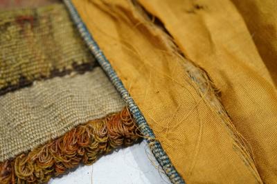 Antique Tapestry One of pair 37 x 52