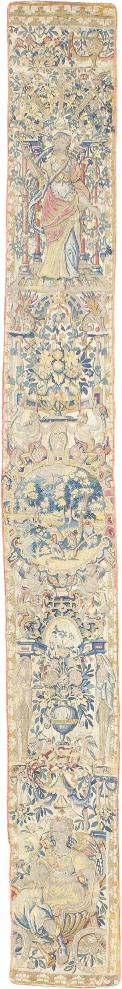 Antique Tapestry Panel one of pair 1 2 x 10 9 