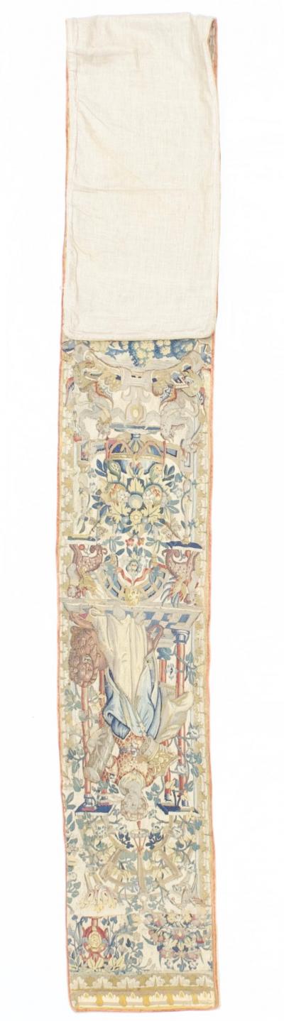 Antique Tapestry Panel one of pair 1 2 x 10 9 