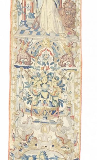 Antique Tapestry Panel one of pair 1 2 x 10 9 