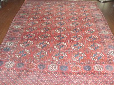 Antique Tekke Main Carpet Turkoman 67 x 96 c 1880s
