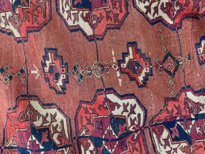 Antique Tekke Turkoman Carpet AS IS