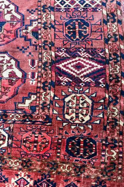 Antique Tekke Turkoman Carpet AS IS