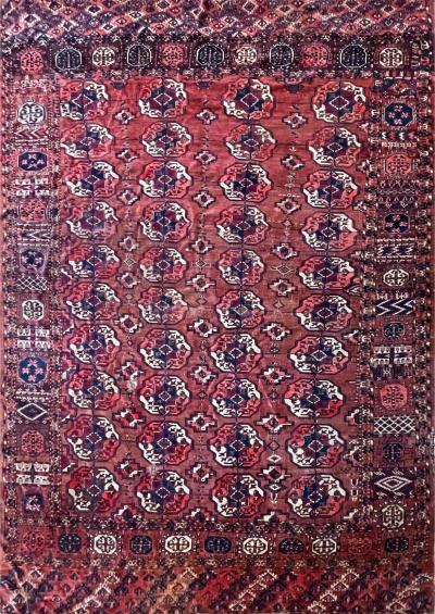 Antique Tekke Turkoman Carpet AS IS