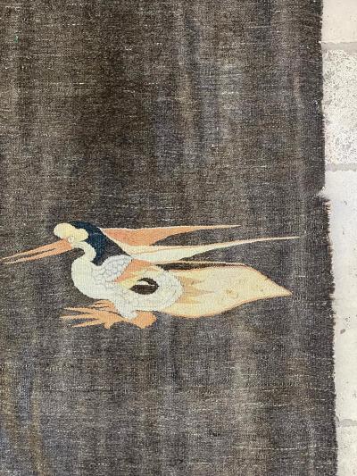 Antique Tibetan Curtain Panel Wall Hanging Tapestry