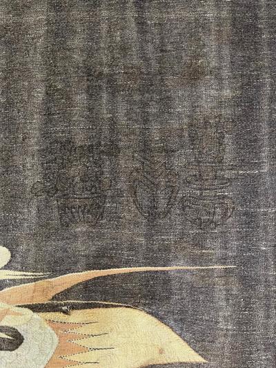 Antique Tibetan Curtain Panel Wall Hanging Tapestry