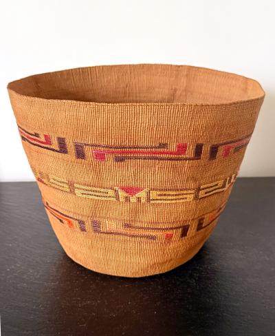 Antique Tlingit Woven Berry Basket Native Americana