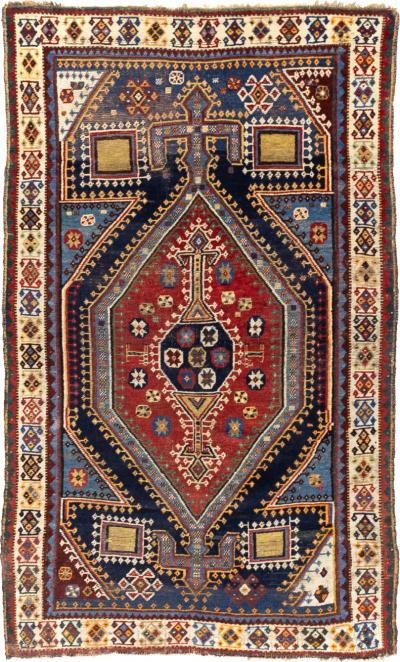 Antique Tribal Persian Qashqai Gabbeh Rug 45 x 71 