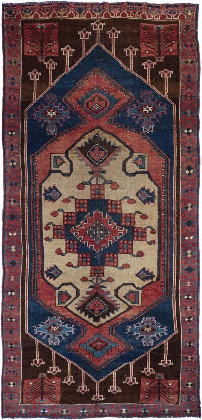 Antique Tribal Rug 6 3 x 13 8 