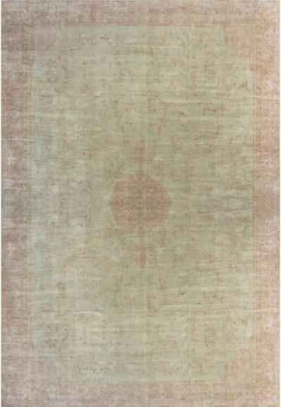 Antique Turkish Borlou Botnic Handwoven Wool Rug