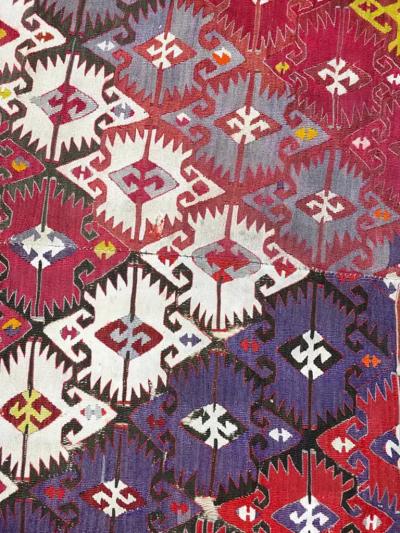 Antique Turkish Caucasian Kilim 52 x 15