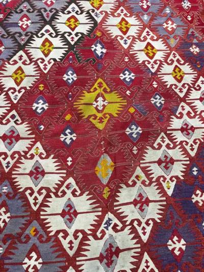 Antique Turkish Caucasian Kilim 52 x 15