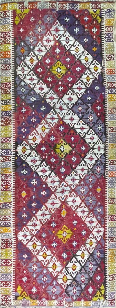Antique Turkish Caucasian Kilim 52 x 15