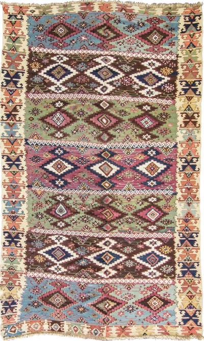 Antique Turkish Caucasian Kilim 64 x 91 