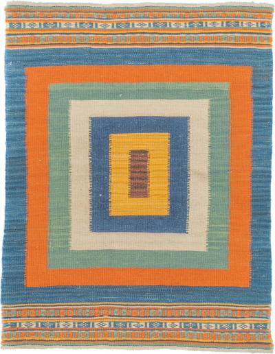 Antique Turkish Flat Weave Kilim Rug 24 x 211