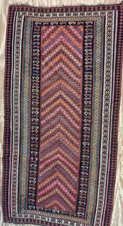 Antique Turkish Kilim Flat weave c 1900s