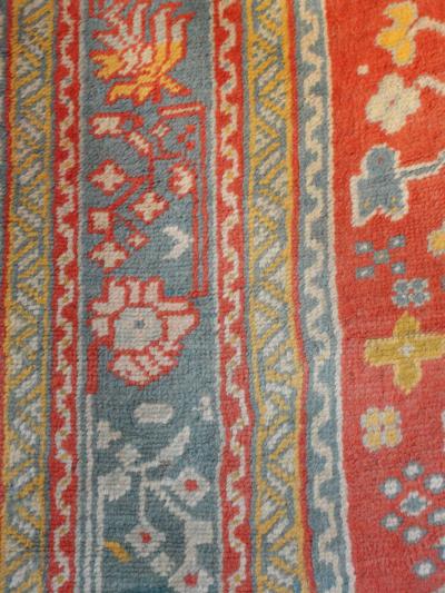 Antique Turkish Oushak Carpet 10 x 14