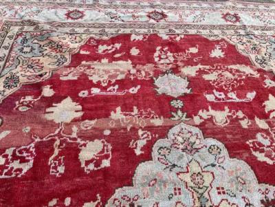 Antique Turkish Oushak Carpet 110 x 150 