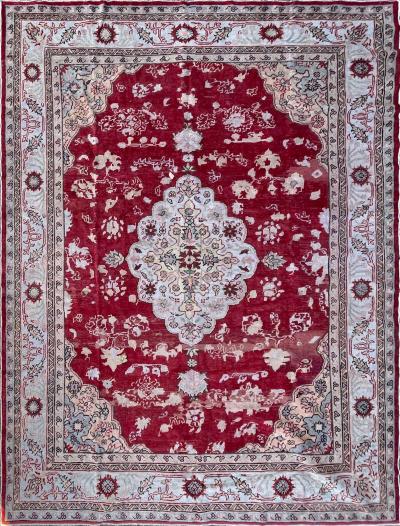 Antique Turkish Oushak Carpet 110 x 150 
