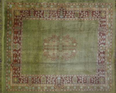 Antique Turkish Oushak Carpet 83 x 100