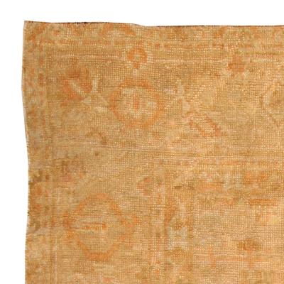 Antique Turkish Oushak Handmade Wool Rug