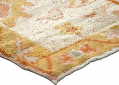 Antique Turkish Oushak Rug 104 x 119 