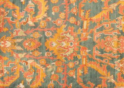 Antique Turkish Oushak Rug 122 x 222 