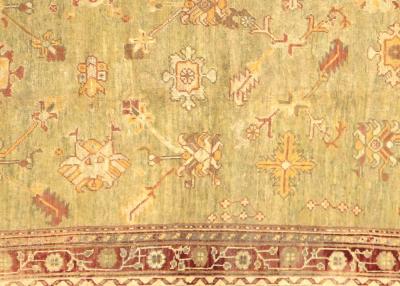 Antique Turkish Oushak Rug 13 x 142 