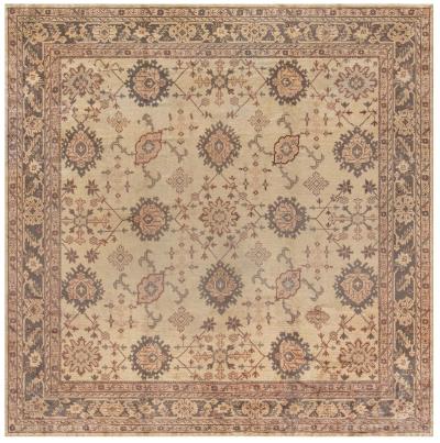 Antique Turkish Oushak Rug