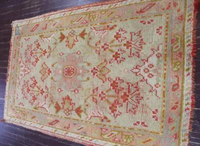 Antique Turkish Oushak Rug