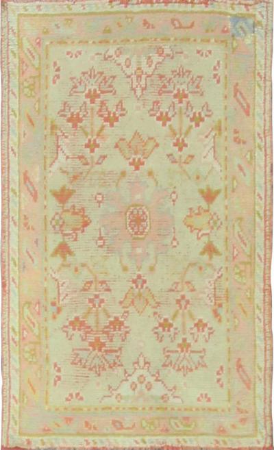 Antique Turkish Oushak Rug