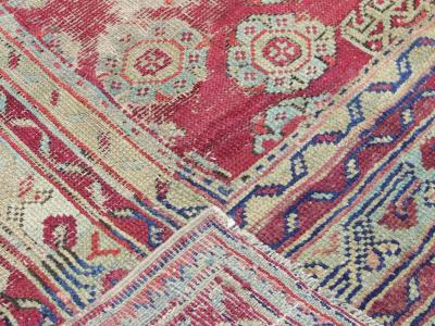 Antique Turkish Oushak Rug 88 x 119 