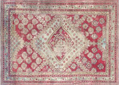 Antique Turkish Oushak Rug 88 x 119 