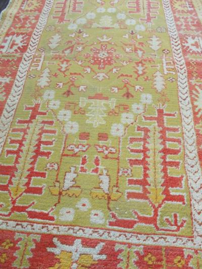 Antique Turkish Oushak Rug c 1900s