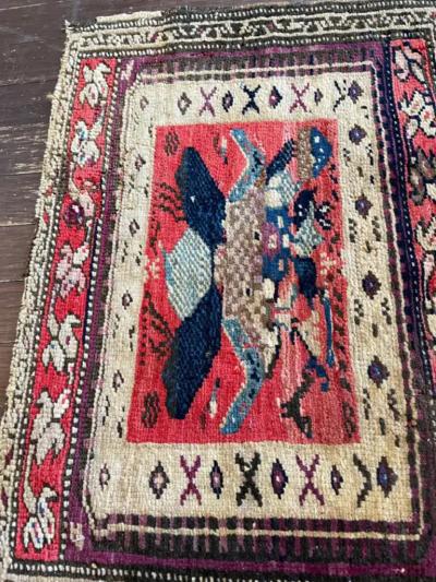 Antique Turkish Oushak Yastik Anatolian Rug Unusual