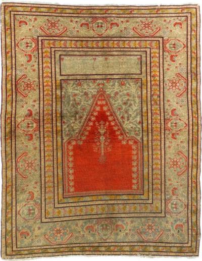 Antique Turkish Prayer 4 6 x 5 9 