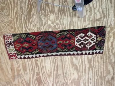 Antique Turkish Runner c 1900 AS IS