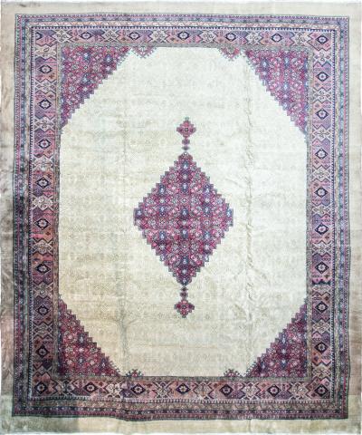 Antique Turkish Serab Design Carpet