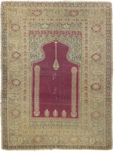 Antique Turkish Sivas Rug 4 3 x 5 8 