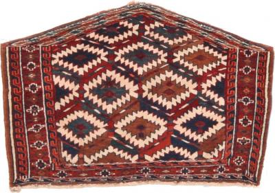 Antique Turkmen Azmalik Rug 21 x 31