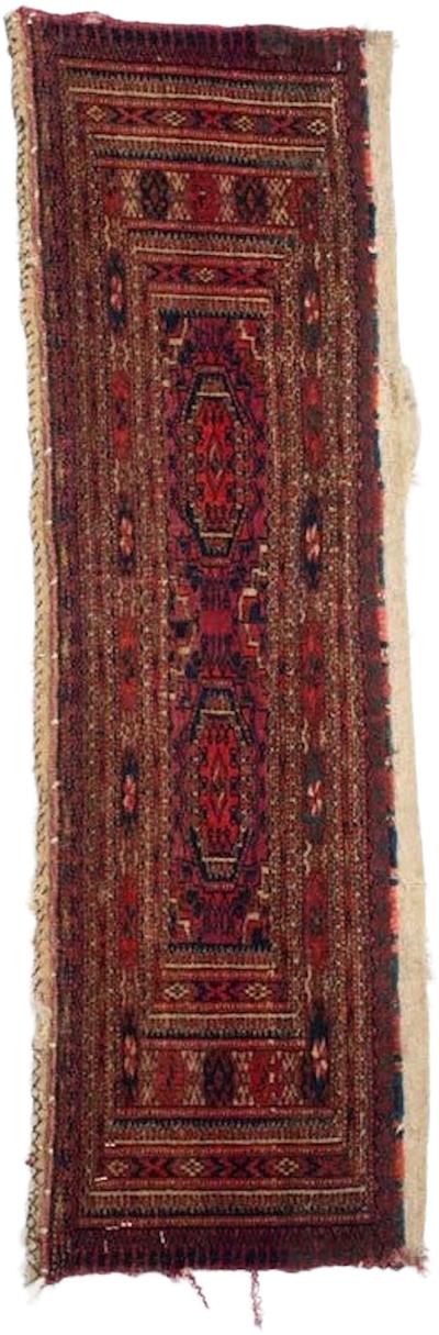 Antique Turkmen Rug 10 x 37 