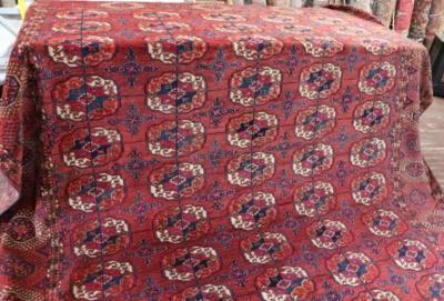 Antique Turkoman Tekke Main Carpet 76 x 107 