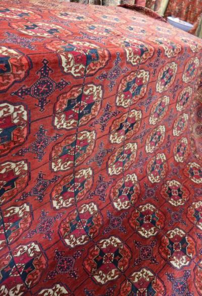 Antique Turkoman Tekke Main Carpet 76 x 107 