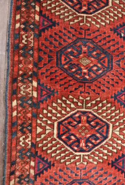Antique Turkoman Tekke Main Carpet 76 x 107 