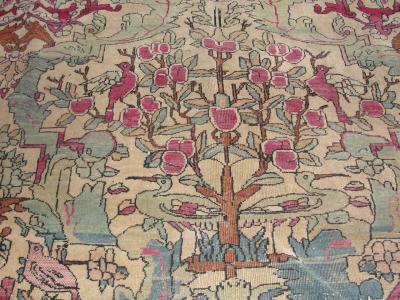 Antique Unusual Isfahan Carpet