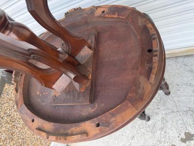 Antique Victorian Eastlake Walnut Side Table