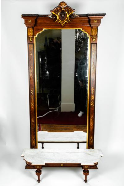 Antique Victorian Pier Mirror