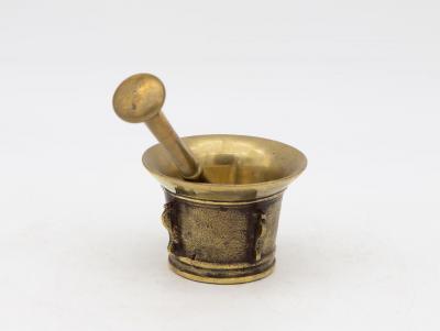 Antique Vintage Brass Mortar and Pestle