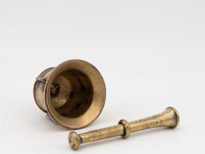 Antique Vintage Brass Mortar and Pestle
